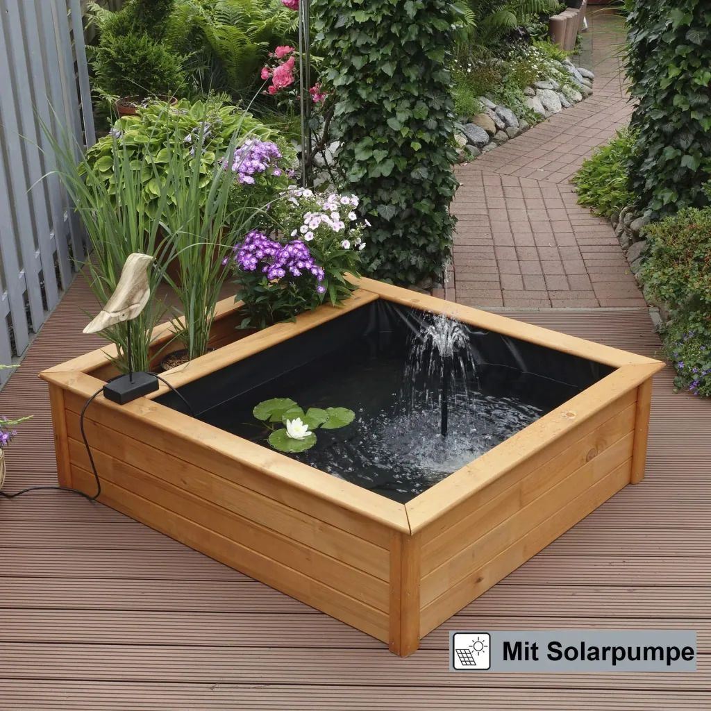 Hochteich mit seitlicher Pflanzzone Solar