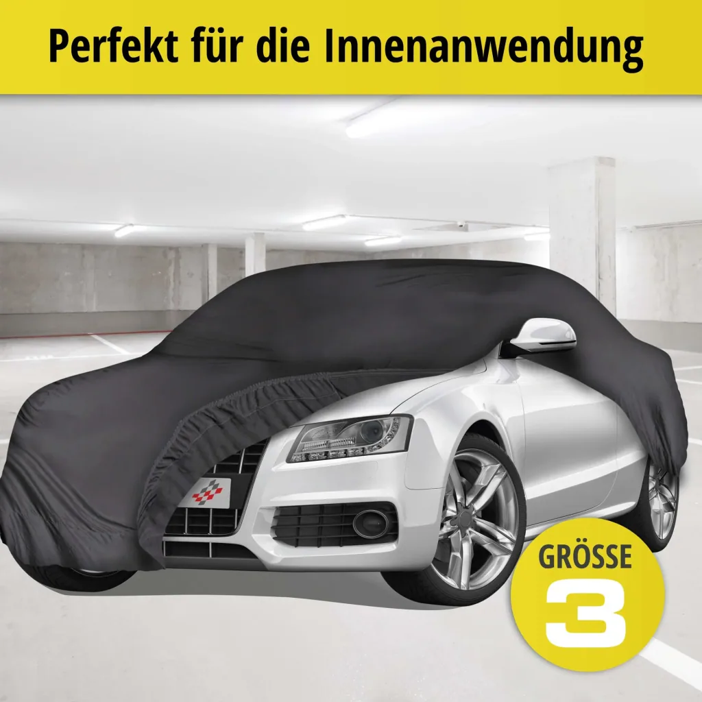 Autoabdeckplane indoor soft - Größe 3 - 381x380x155cm - PES - Elasthan