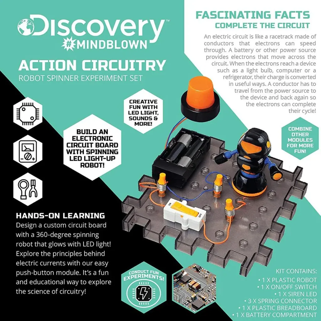 Discovery Mindblow - Elektronisches Schaltungsexperiment - Robot Spinner
