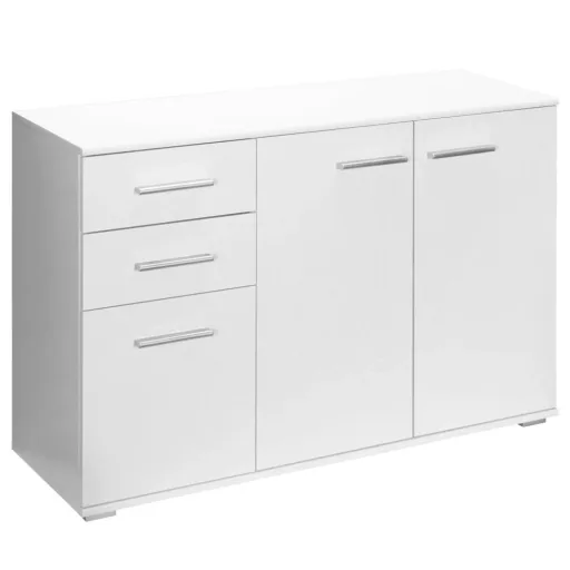 Sideboard / Kommode weiß mit 3 Türen & 2 Schubladen