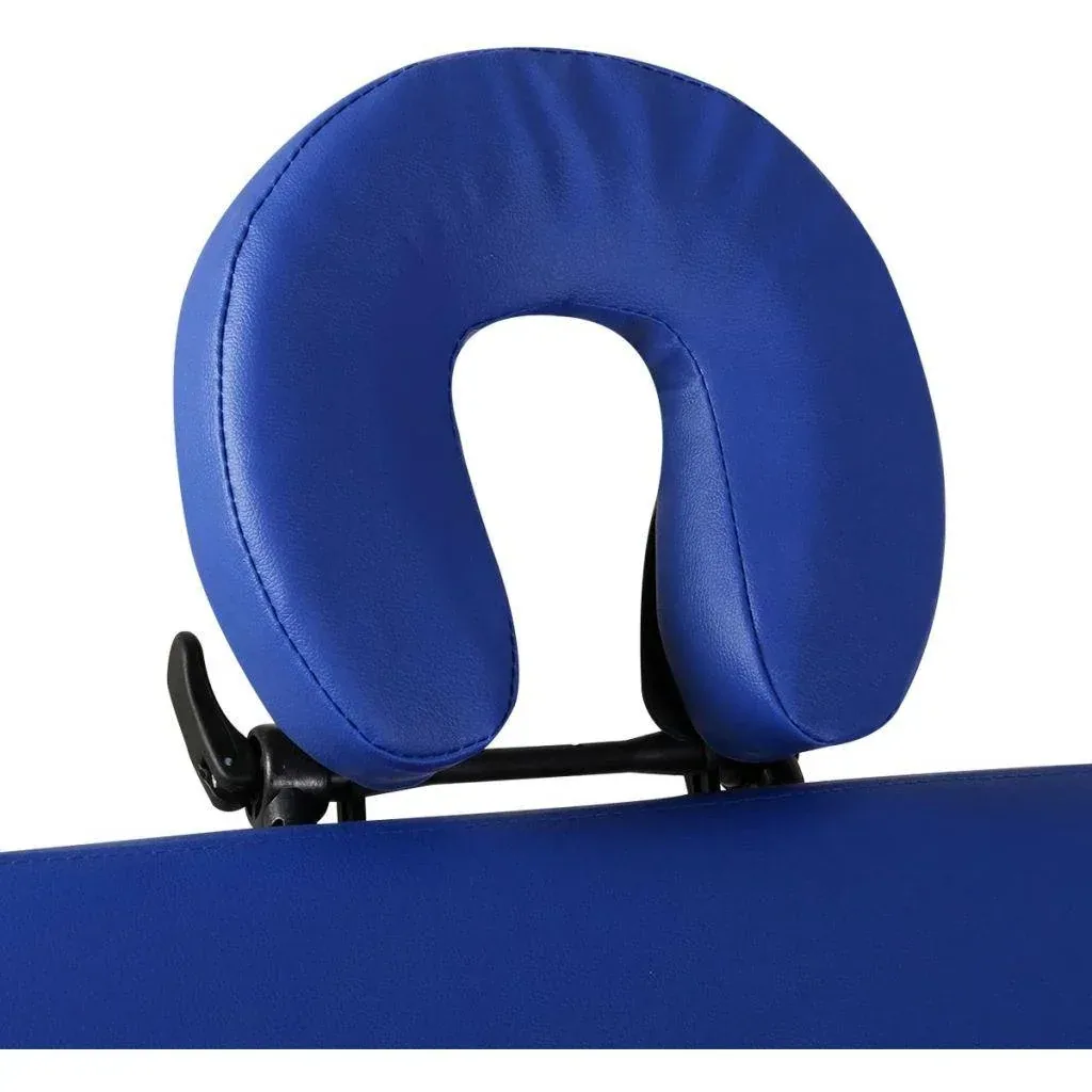 Klappbare Massageliege 3 Zonen mit Aluminiumrahmen (blau)