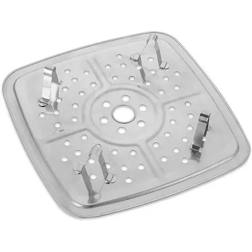 Quadratische Pfanne - Fritteuse - 2-in-1 - mit Korb - Kupfer