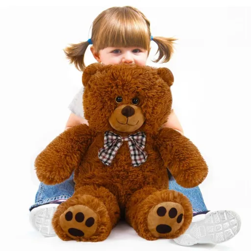 Teddybär-Kissen L Braun 50cm