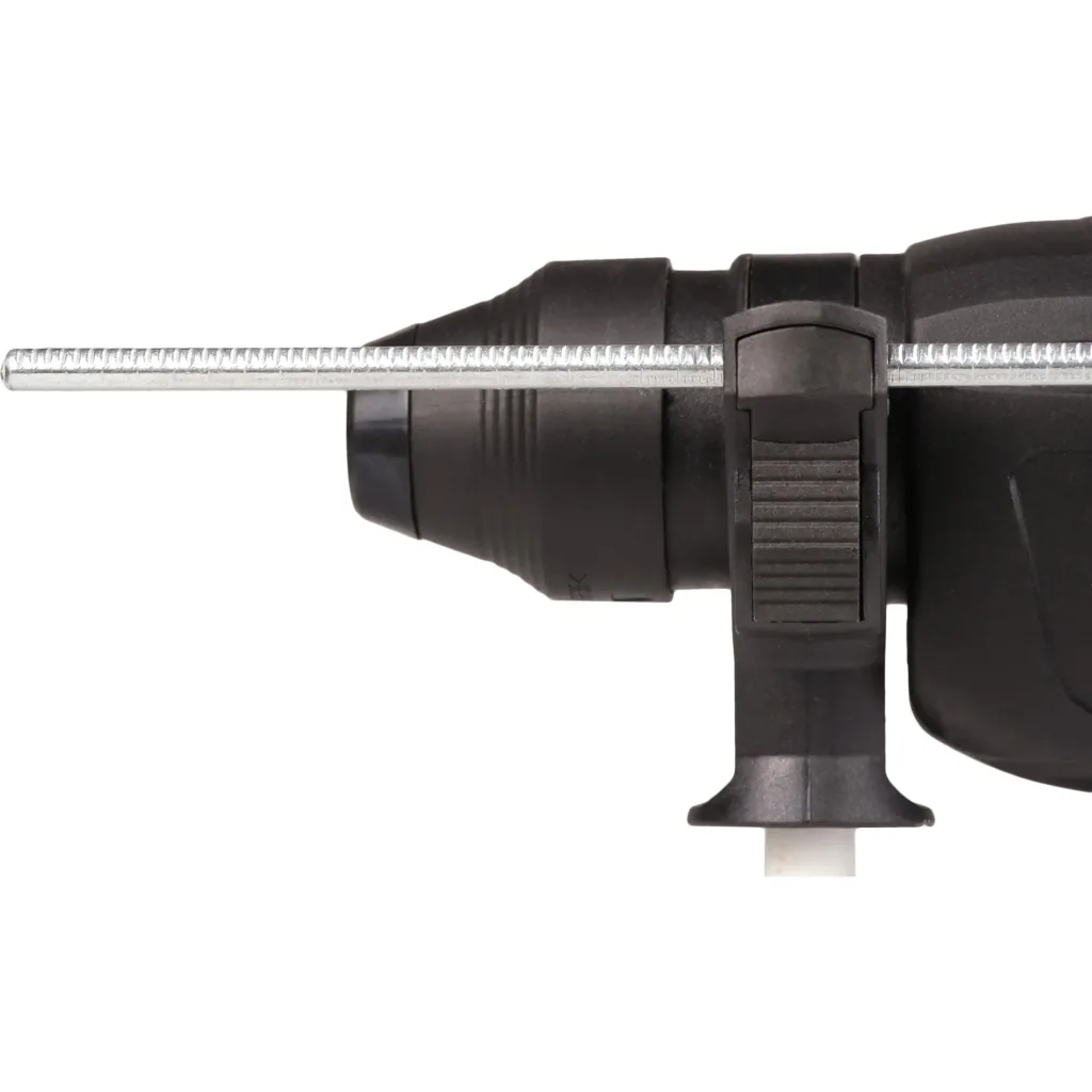 HDM1038P Bohrhammer 800W - Soft griff - 4 Funktionen - Inkl. 3 SDS Plus Bohrköpfer und 2 SDS Plus Werkzeugköpfen mit Auf