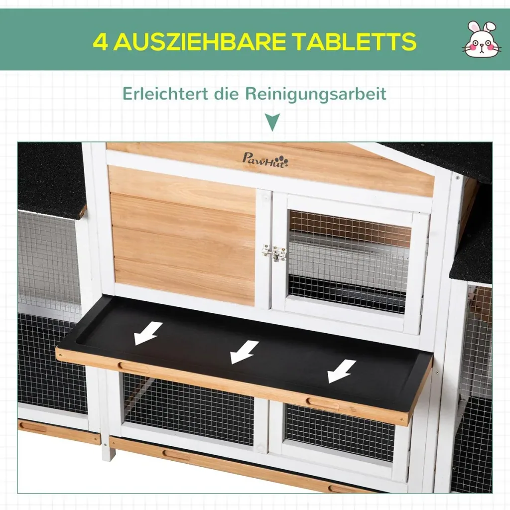 Kleintierstall mit Freilauf Rampe