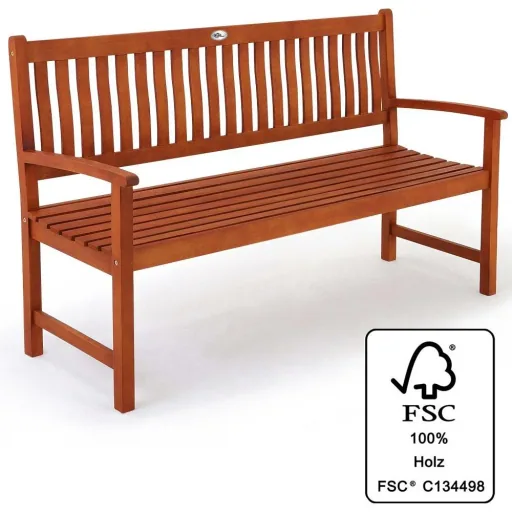 Gartenbank Maxima Eukalyptusholz 152x55x90cm FSC-zertifiziert