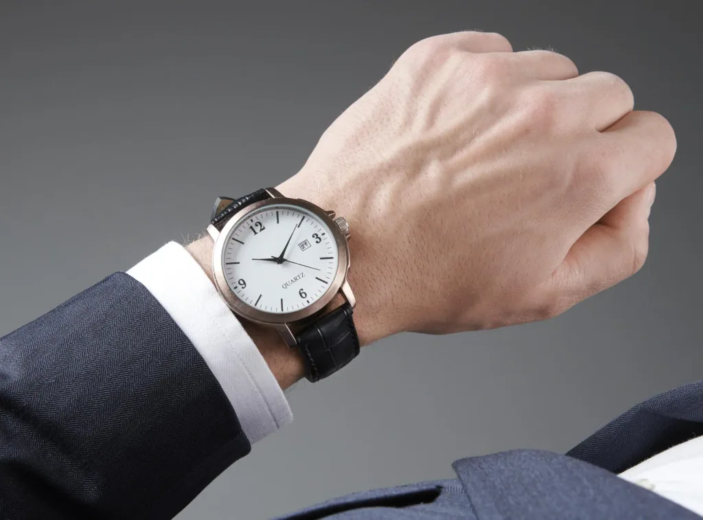 Uhren Set für Sie und Ihn - bronzefarben mit Echtlederarmband und Datumsanzeige