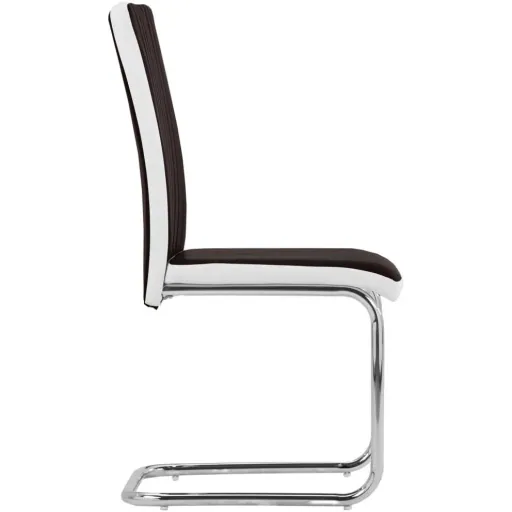 Esszimmerstühle 2-Sitzer Kunstleder braun