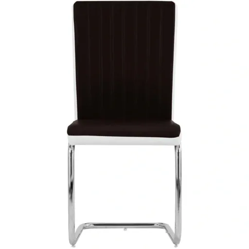 Esszimmerstühle 2-Sitzer Kunstleder braun