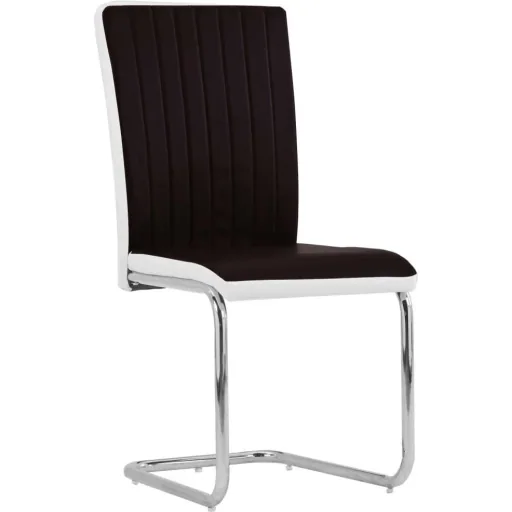Esszimmerstühle 2-Sitzer Kunstleder braun