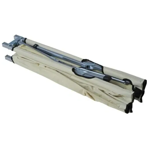 Feldbett Campingbett Liege Klappbett mit Tasche Beige