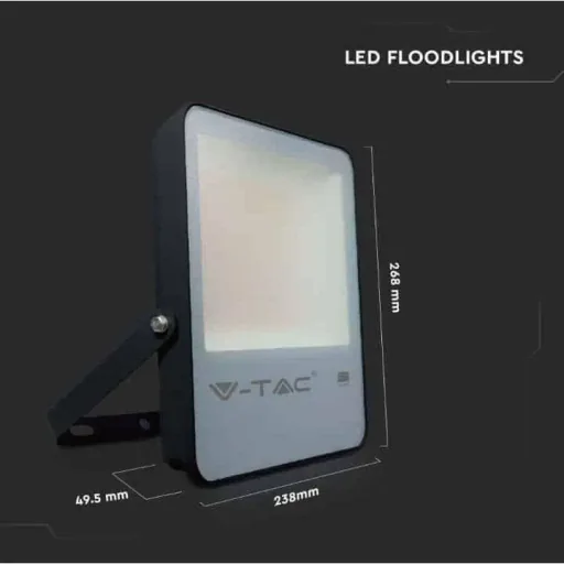 VT-132 LED-Flutlicht - 100 W - 13700 Lm - 4000K - schwarz - Extra effizient