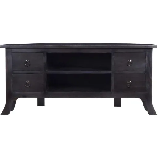 TV-Schrank 100x40x45 cm massiv Mahagoni hell kaffeefarben