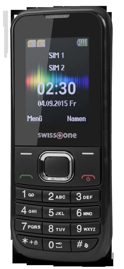 Mobiltelefon SC 230 schwarz mit Dual Sim, Bluetooth, Taschenlampe, Farbdisplay, Freisprechfunktion