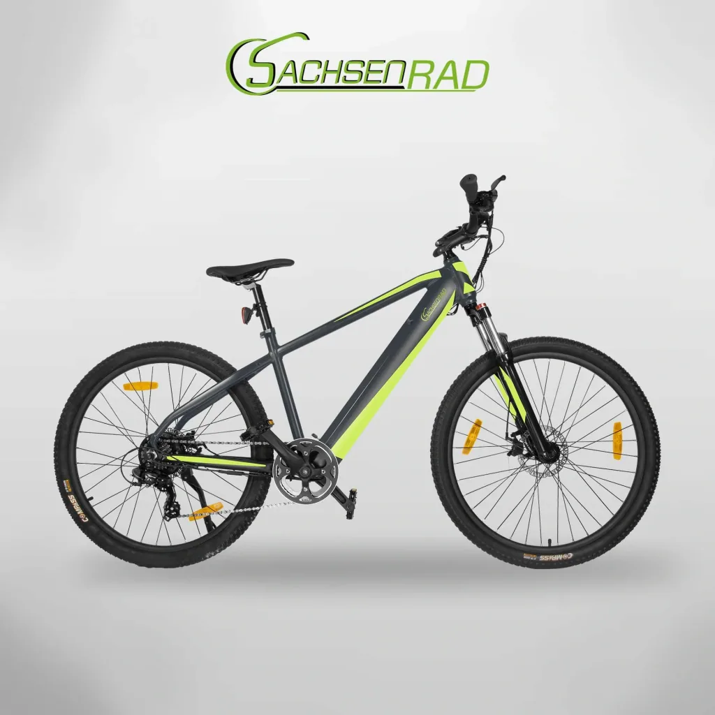 Unisex E-Racing Mountain Bike 27,5 Zoll, 7-Gang Kettenschaltung, grau, RR