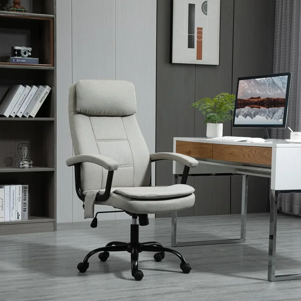 Bürostuhl Massage höhenverstellbarer Chefsessel Gamingstuhl mit Massagefunktion, ergonomischer Drehstuhl Massage Sessel