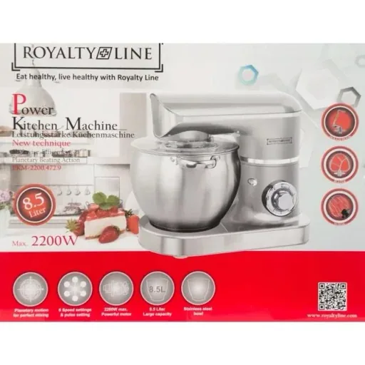 Power Küchenmaschine - 2200W - 8.5L - Silber