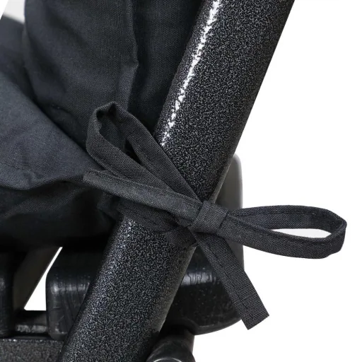 Sitzkissen - 2er Set - Anthrazit 116x57x7cm