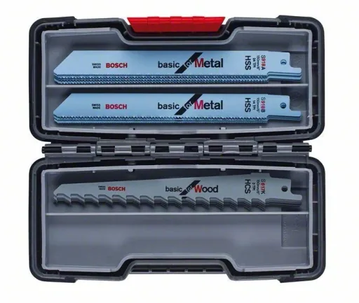 Säbelsägeblatt-Set "Wood and Metal Basic", 15-teilig