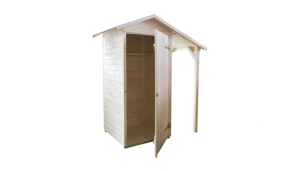 Garten-/Terrassenschrank 351 A Gr.1 B x H x T 162 x 196 x 105 Satteldach, 14 mm, Einzeltür, Schleppdach 50 cm