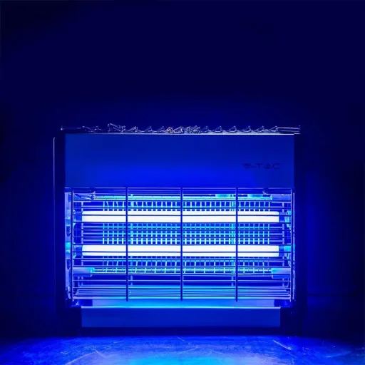 VT-3220 Insektenlampe - 2"10W - 80m Reichweite - UV-Licht - Grau