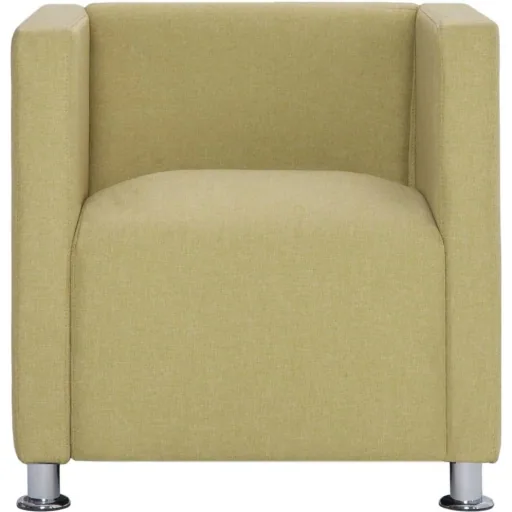 Sessel Würfel Stoff grün