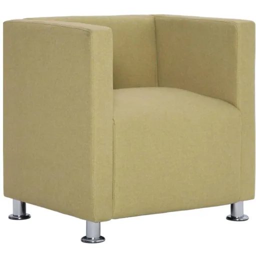 Sessel Würfel Stoff grün