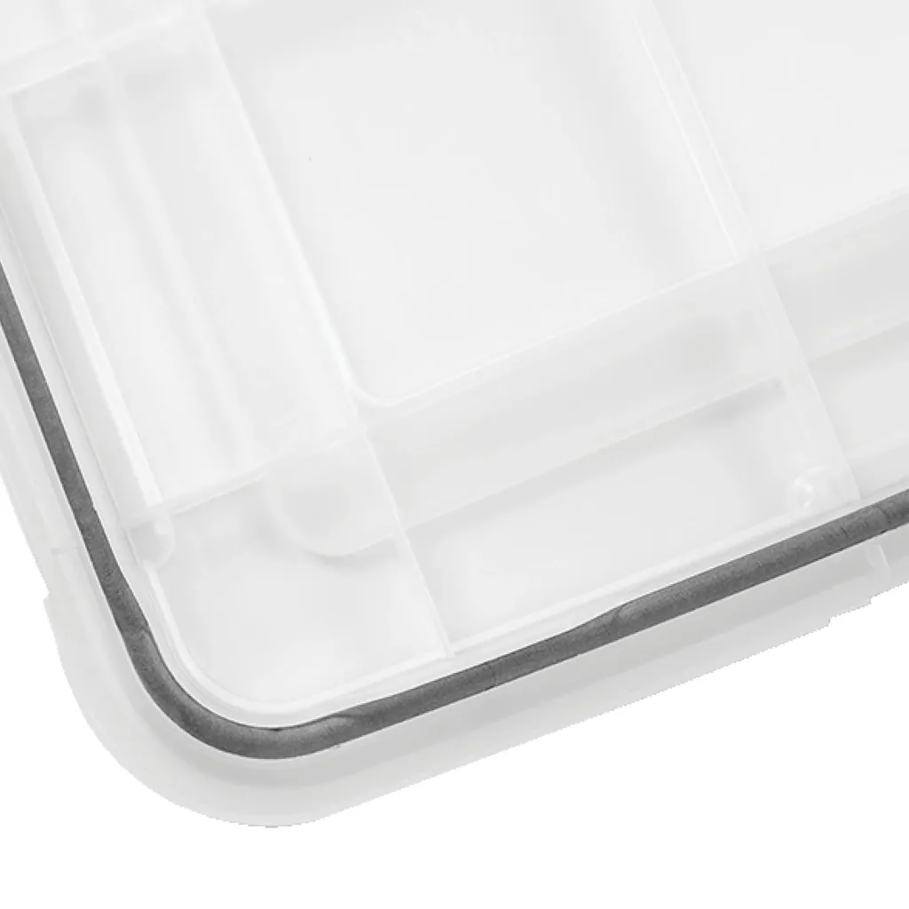 Wasserdichte Aufbewahrungsbox, transparent, 70 Liter, 2er Set