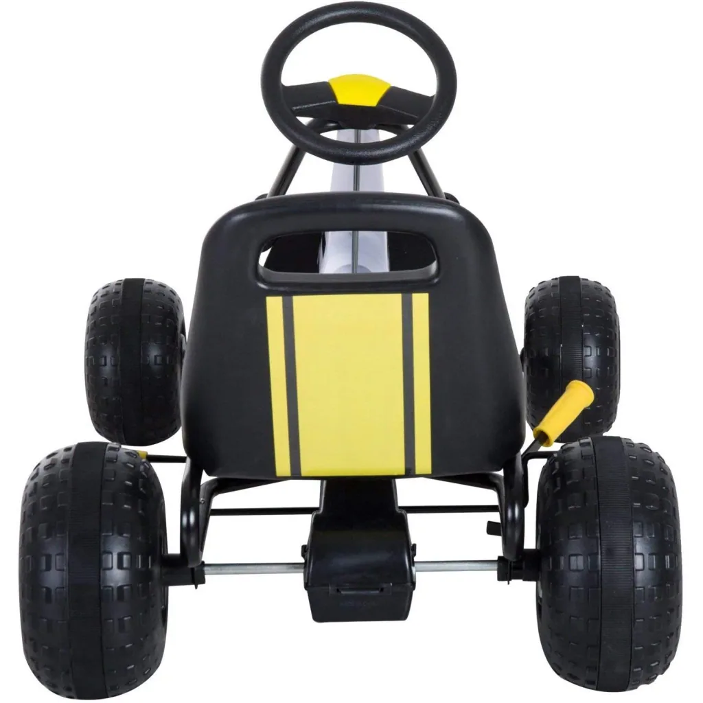 Tretauto Go Kart Tretfahrzeug ab 3 Jahre Schwarz
