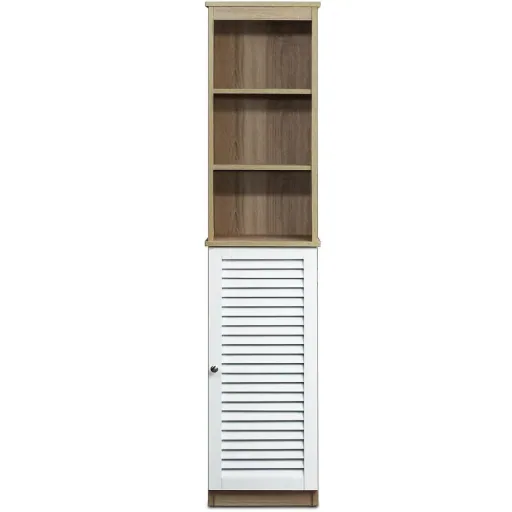Badezimmerschrank mit 6 Einlegeböden 34 x 26 x 170 cm