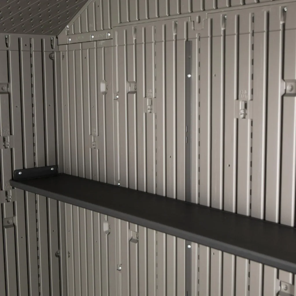 Kunststoff Gerätehaus Galaxis dunkelgrau, 244 x 457 x 244 cm