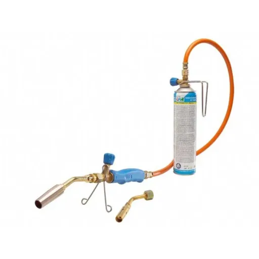 Luxus-Lötbrenner 800°C mit zusätzlicher Gasflasche 360° drehbar