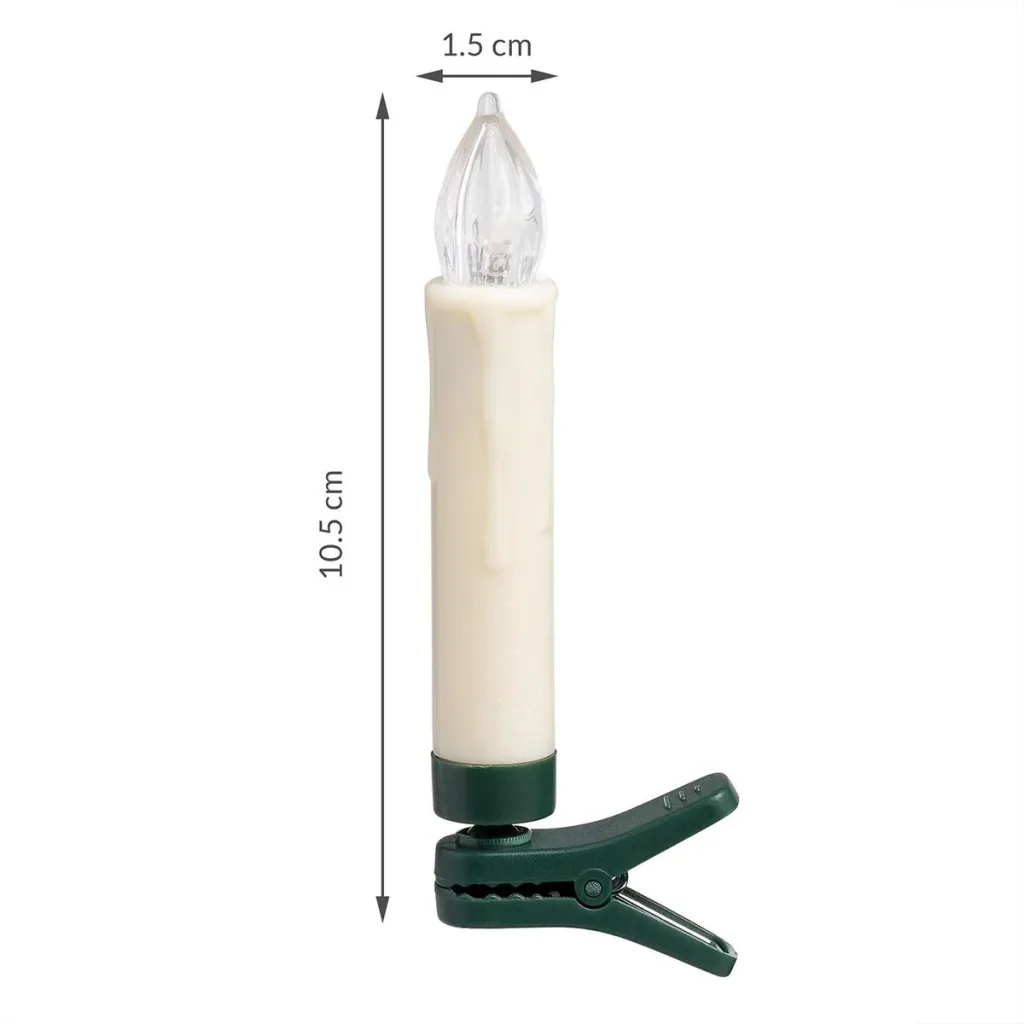 LED-Weihnachtsbaumlichter - Weihnachtsbaumschmuck - Set mit 30 farbigen Lichtern, ferngesteuert