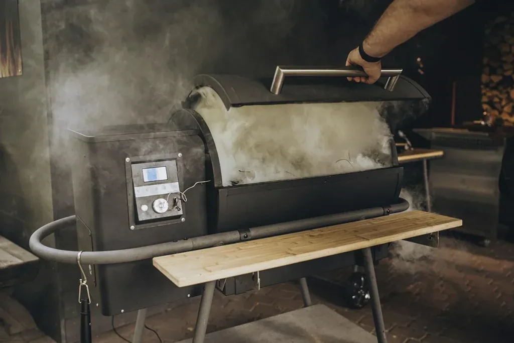PelletGrill - Sheriff inklusive Ablagebrett und Halterungen
