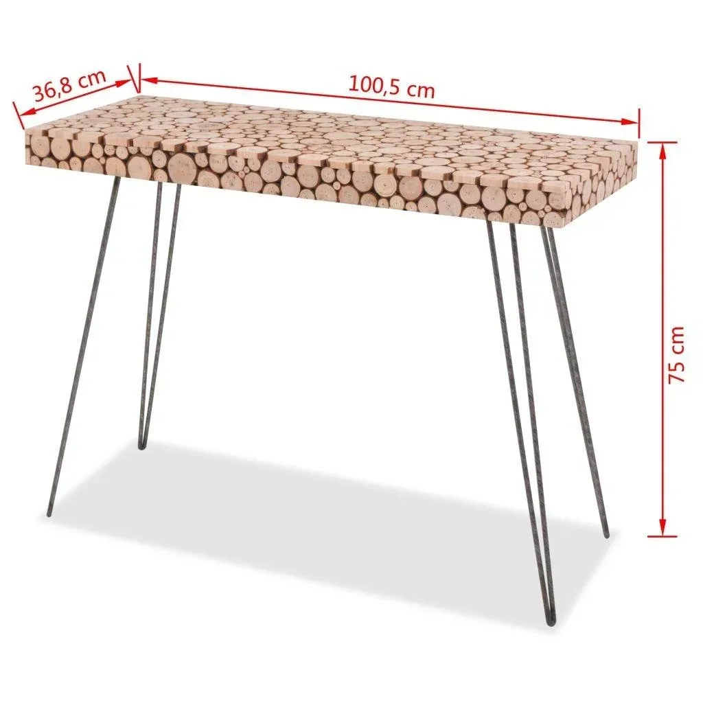 Wandtisch 100,5x36,8x75 cm aus echtem Kiefernholz