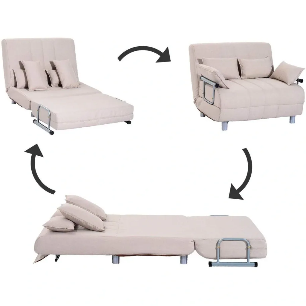 2 in 1 Schlafsessel mit integriertem Bett
