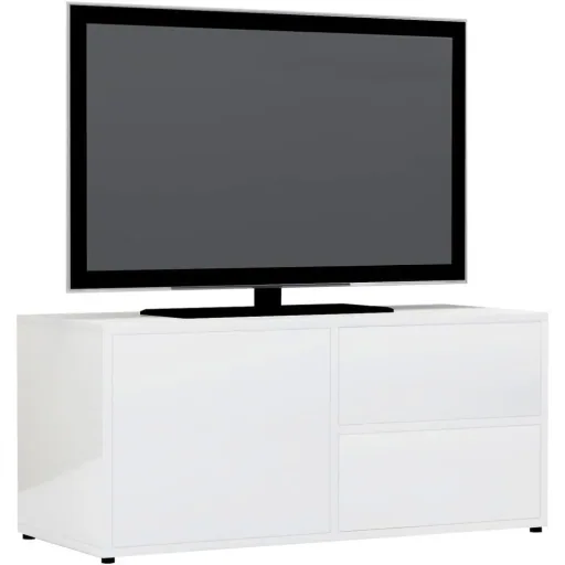 TV-Schrank 80x34x36 cm Hochglanz weiß Spanplatte