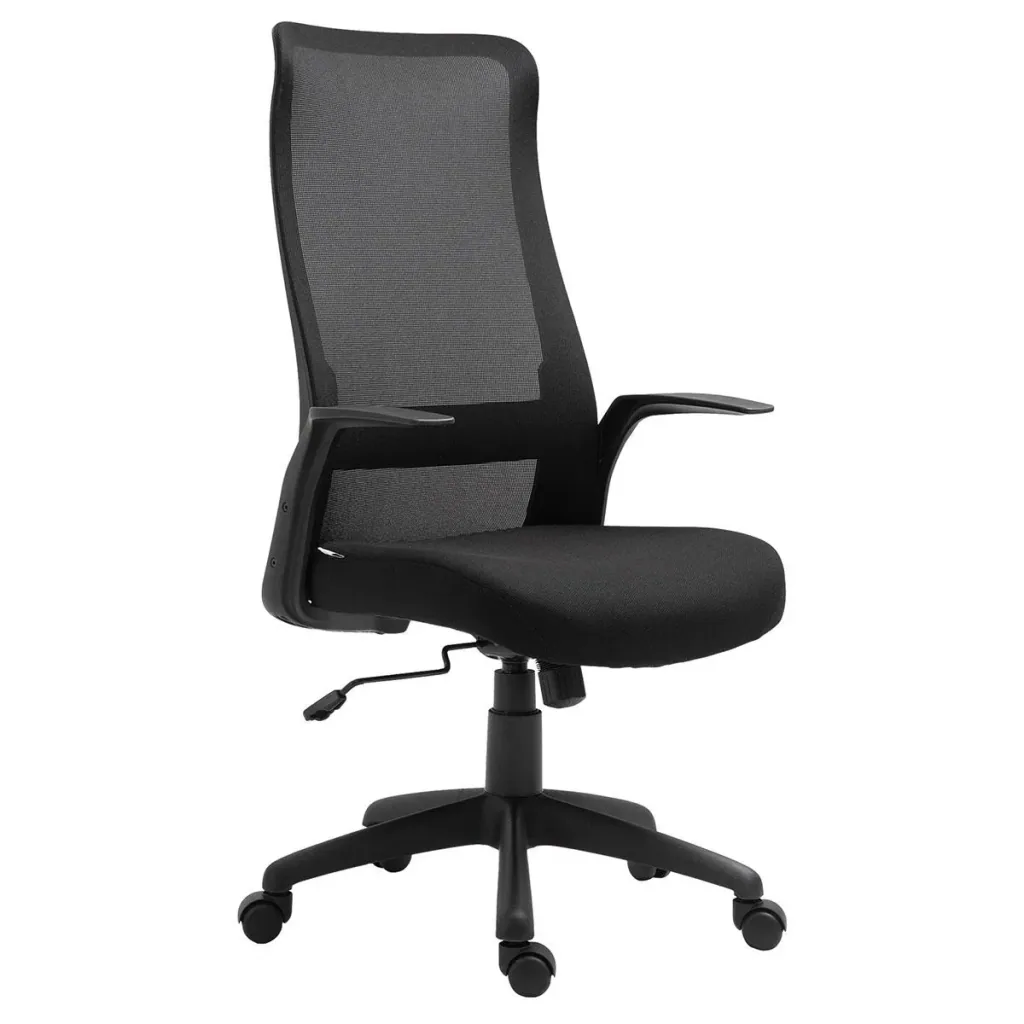 Bürostuhl Kopflehne Home-Office-Stuhl höhenverstellbarer Schreibtischstuhl ergonomisch 360°-Drehräder Büro Schaumstoff N