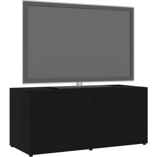 TV-Schrank 80x34x36 cm Spanplatte schwarz