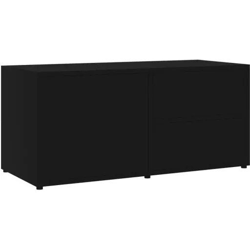 TV-Schrank 80x34x36 cm Spanplatte schwarz
