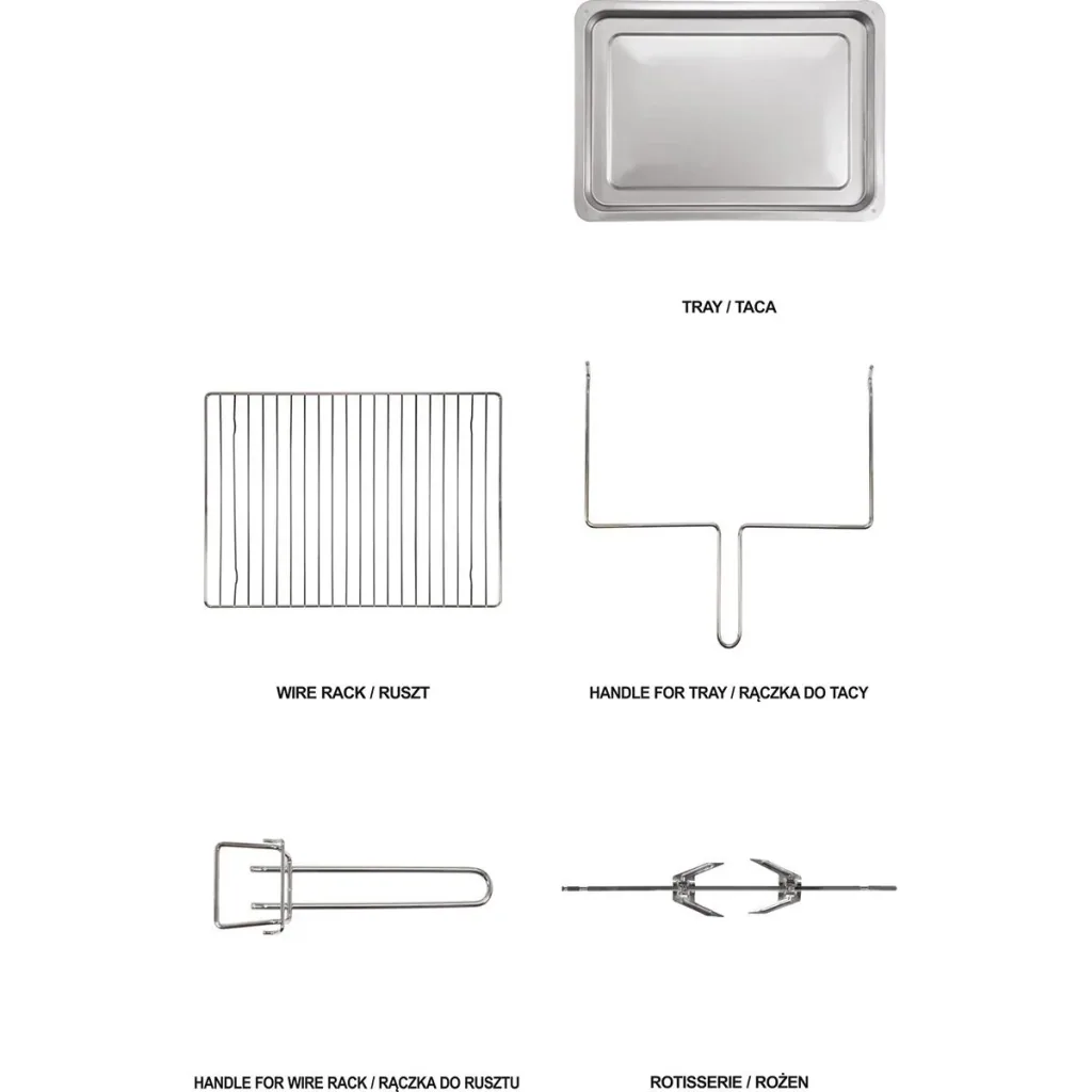 Elektro-Minibackofen - freistehend - 1600W - 230 °C - Heißluft