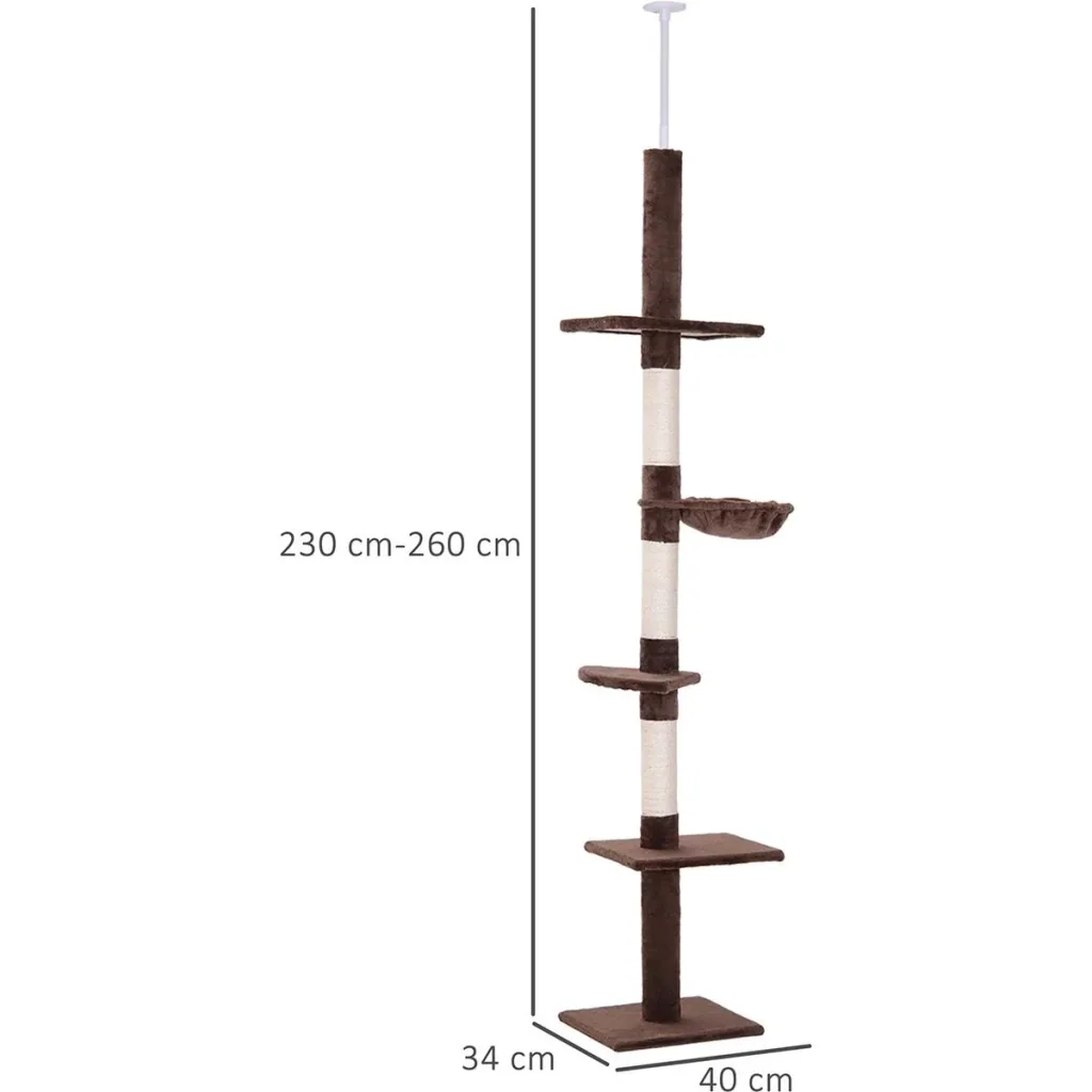 Kratzbaum höhenverstellbar beige