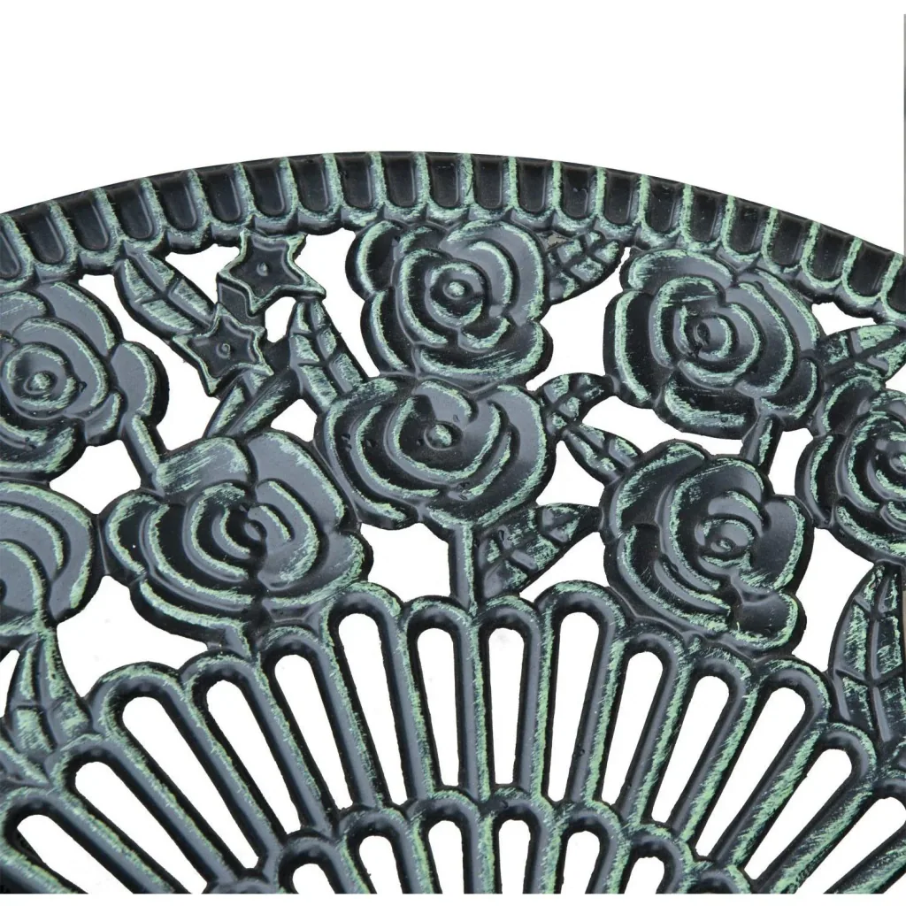 Bistroset Balkon 3-tlg. Gussaluminium Antik Grün