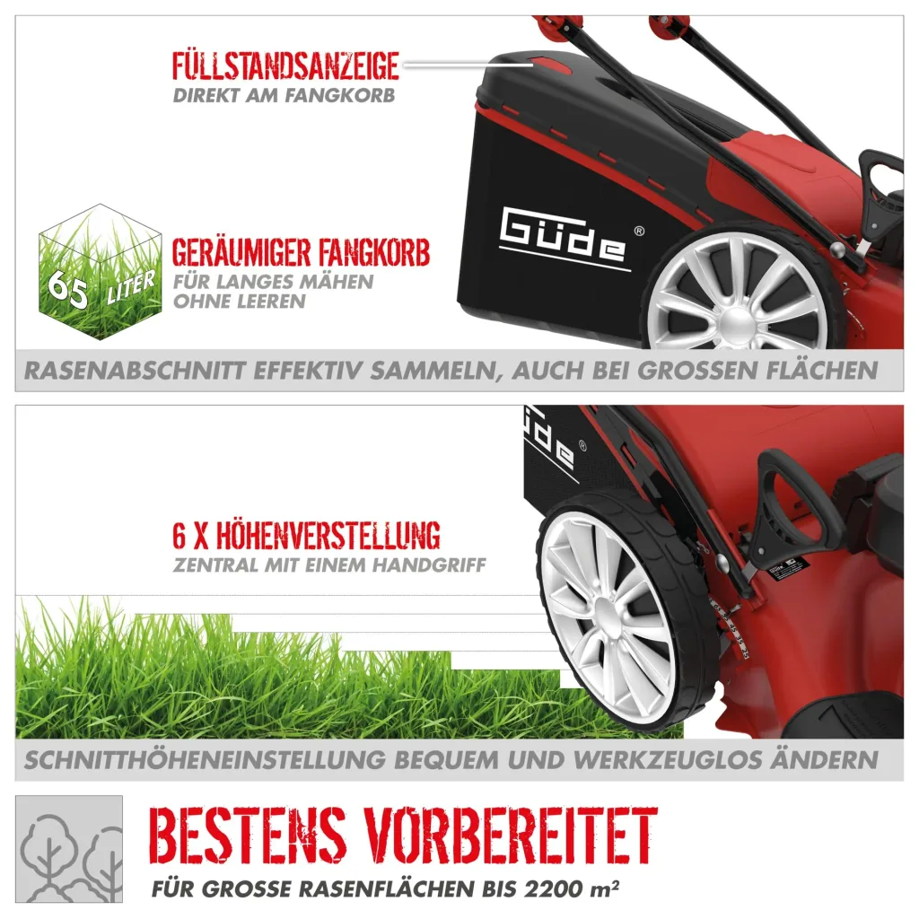 Rasenmäher Big Wheeler 554.1 R LI-ES - 4,8 PS - 55 cm