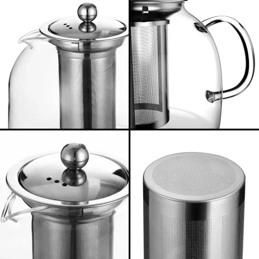 Teekanne Glas inkl. Sieb 1,5L
