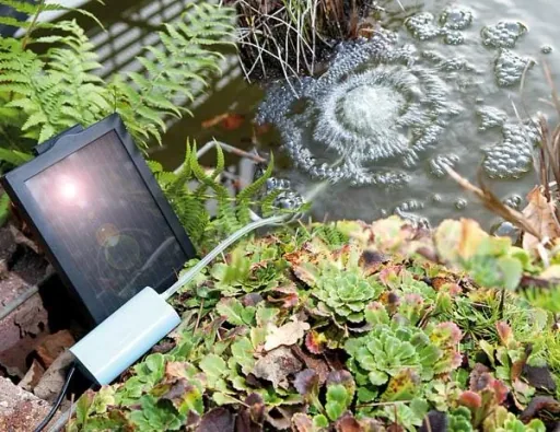 Solar Teichbelüfter, 100 l/Std. - Komplett Set
