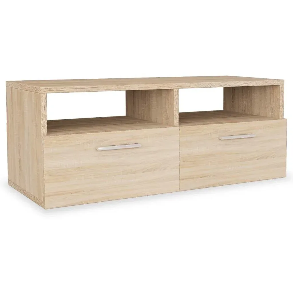 TV-Schrank 95x35x36 cm Spanplatte Eiche Farbe