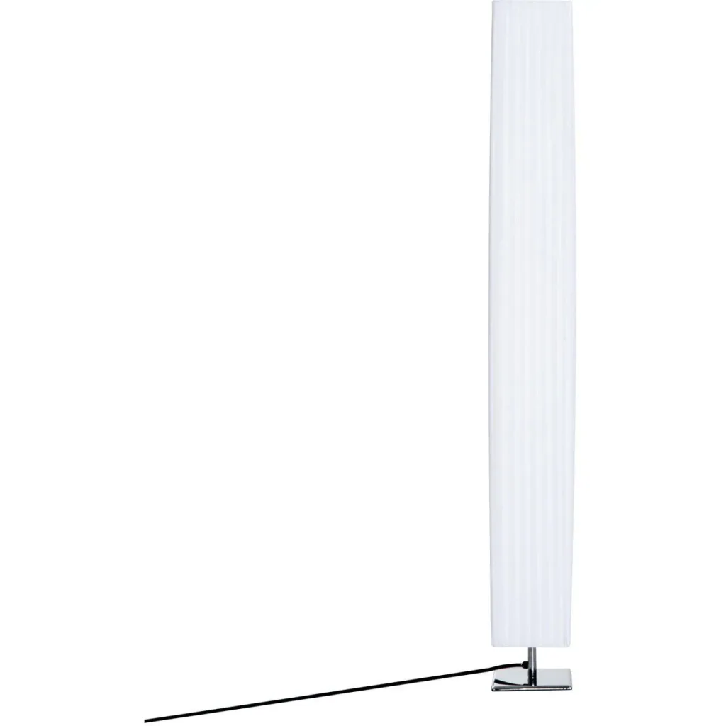 Stehlampe Wohnzimmer E27 Edelstahl 120cm Weiß