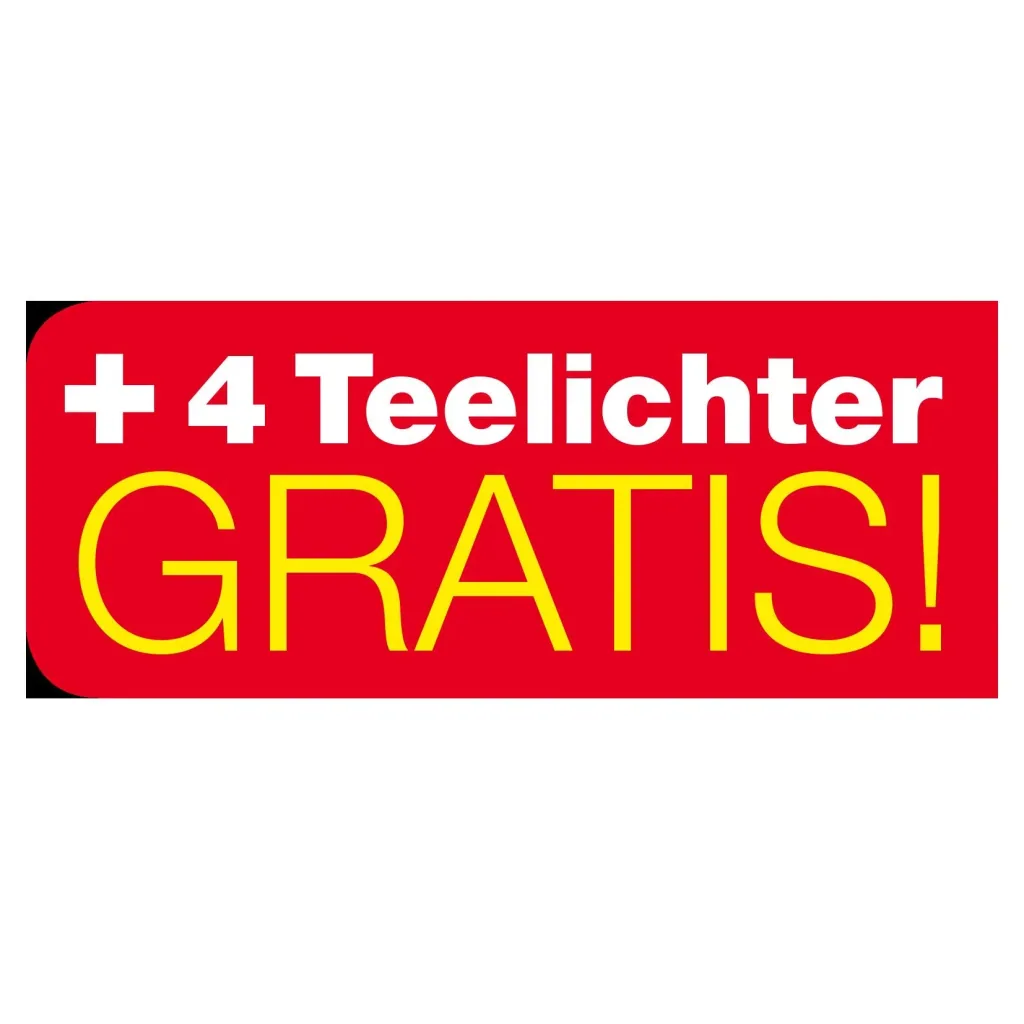 Teelichtofen inklusive 4 Teelichter