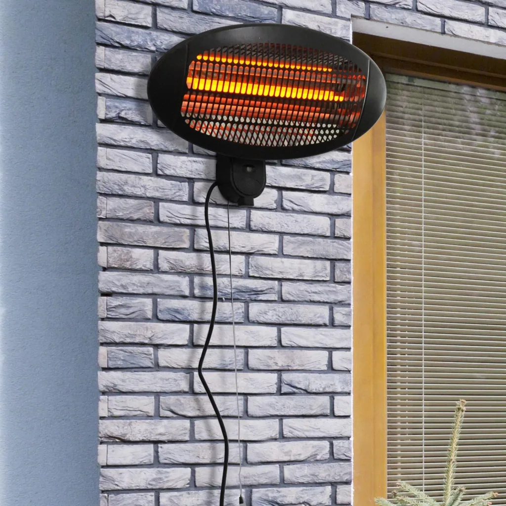 Heizstrahler Terrassenheizer Quartz elektrisch 650W/1300W/2000W